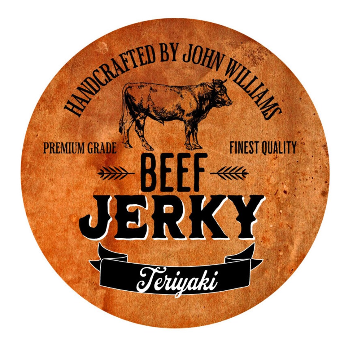 Homemade Beef Jerky Labels Handcrafted Jerky Labels Etsy