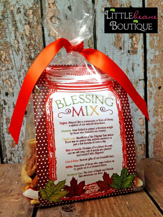 Printable Blessing Mix Favors Blessing Mix Printable DIY Etsy