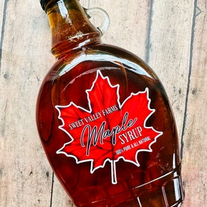Maple Syrup Labels, Maple Leaf Labels, Syrup Stickers, Maple Syrup Bottle Labels, Canning labels, Maple Tree Tapping Syrup Labels, die cut image 4