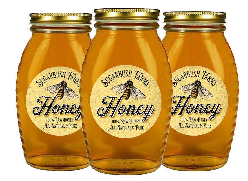 Custom Honey Labels Personalized Honey Jar Stickers Etsy