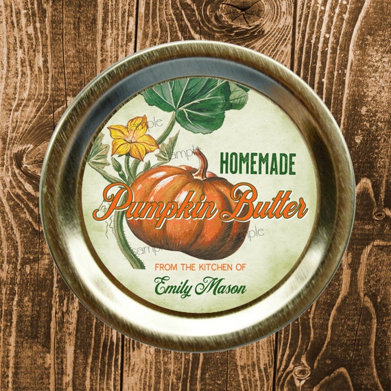 Pumpkin Butter Canning Labels - Jam Jar Labels - Pumpkin Butter Canning stickers - mason jar labels - personalized Fruit labels Il_570xn