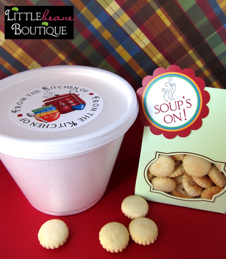 Soup Stickers Soup Labels Kitchen Stickers Cooking Labels Etsy