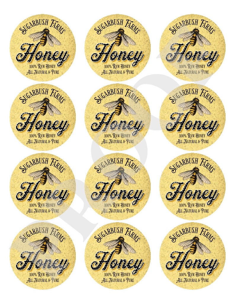 Custom Honey Labels Personalized Honey Jar Stickers Etsy