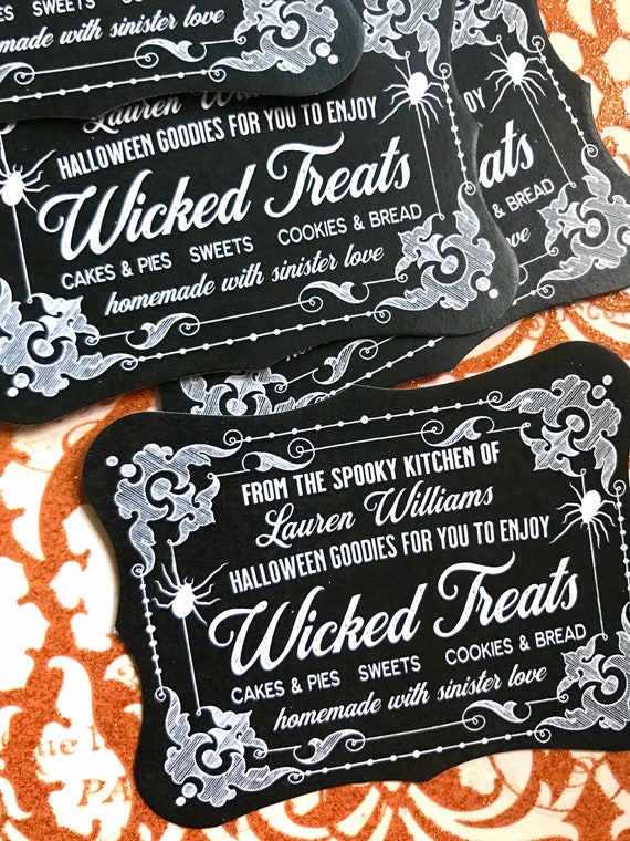Halloween Stickers - Halloween Baking Labels - Trick or treat stickers - Halloween Cookie stickers - Kitchen stickers - From the kitchen of Il_570xn