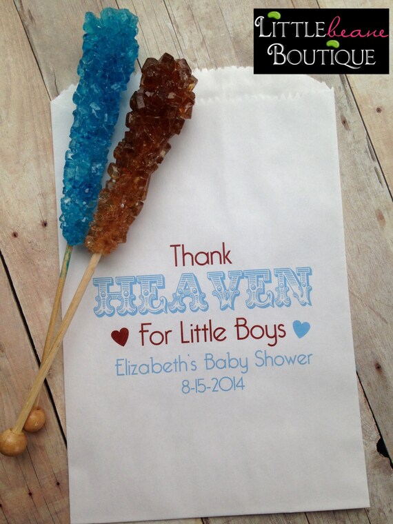 Baby Shower Candy Bags Thank Heaven For Little Boys Baby Shower Baby Shower Candy Bags Thank Heaven For Little Boys Baby Shower