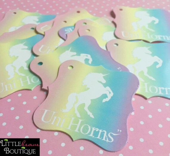 Pastel Unicorn favor tags, unicorn stickers,unicorn birthday party, unicorn lollipops, Candy stickers,Children, rainbow favor tags Il_570xn