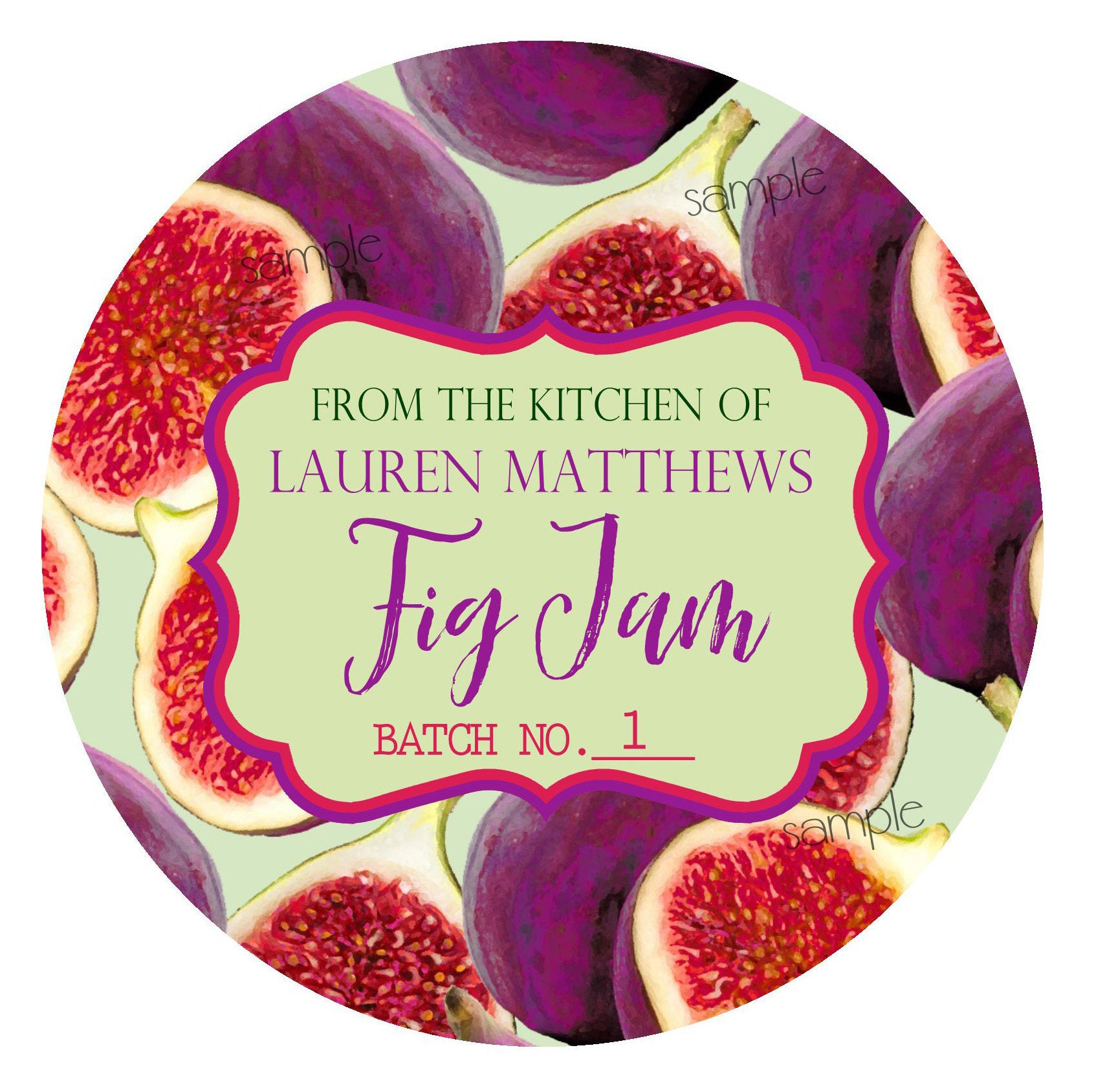 Fig Jam Canning LabelsFig canning labelsFig Preservesmason Etsy