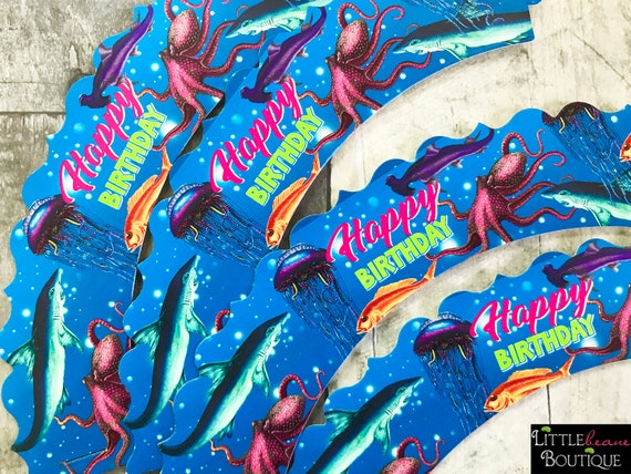 Under The Sea Birthday Party Sea Animal Cupcake Wrappers Ocean