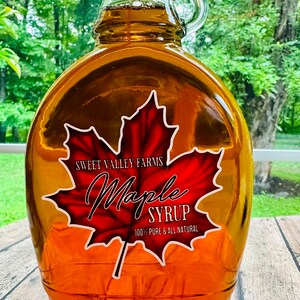 Maple Syrup Labels, Maple Leaf Labels, Syrup Stickers, Maple Syrup Bottle Labels, Canning labels, Maple Tree Tapping Syrup Labels, die cut image 2