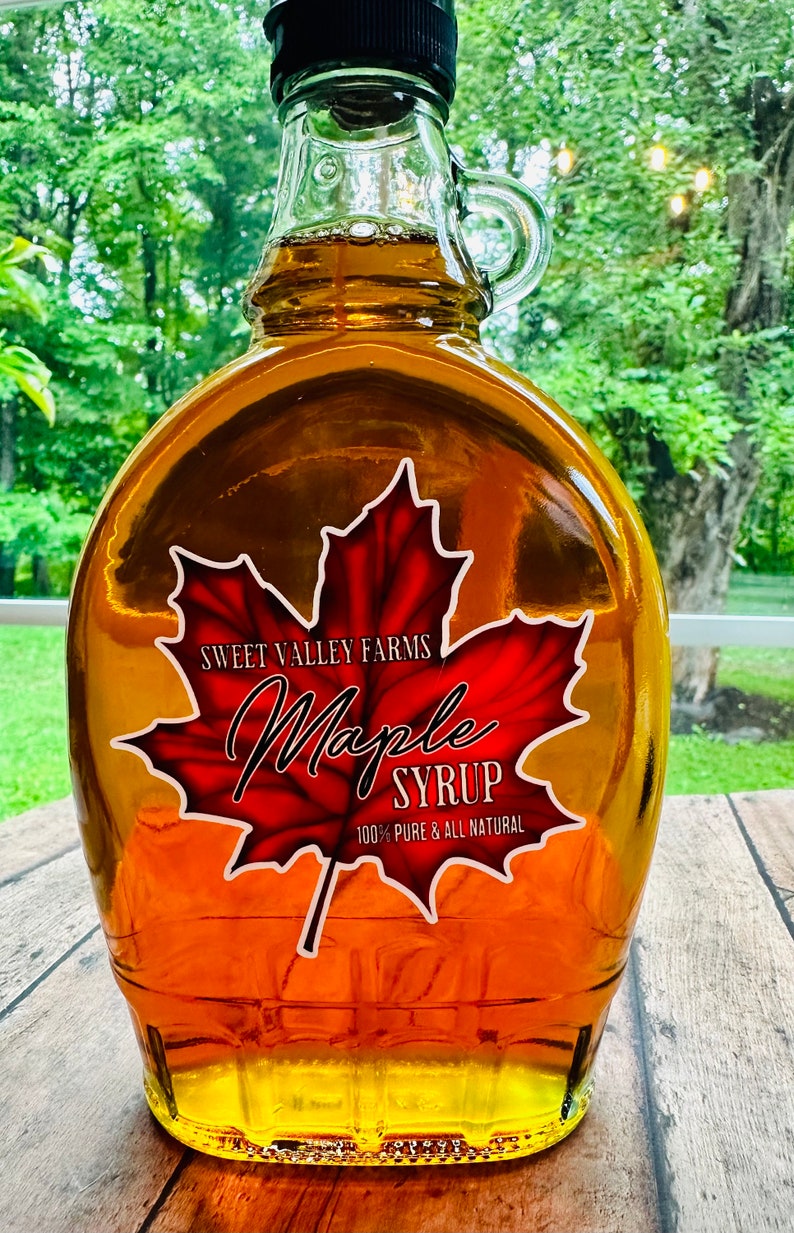 Maple Syrup Labels, Maple Leaf Labels, Syrup Stickers, Maple Syrup Bottle Labels, Canning labels, Maple Tree Tapping Syrup Labels, die cut image 2