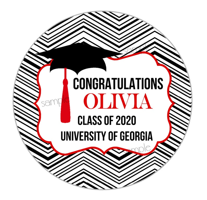 Graduation Stickers Graduation Party Favor Labels College Etsy