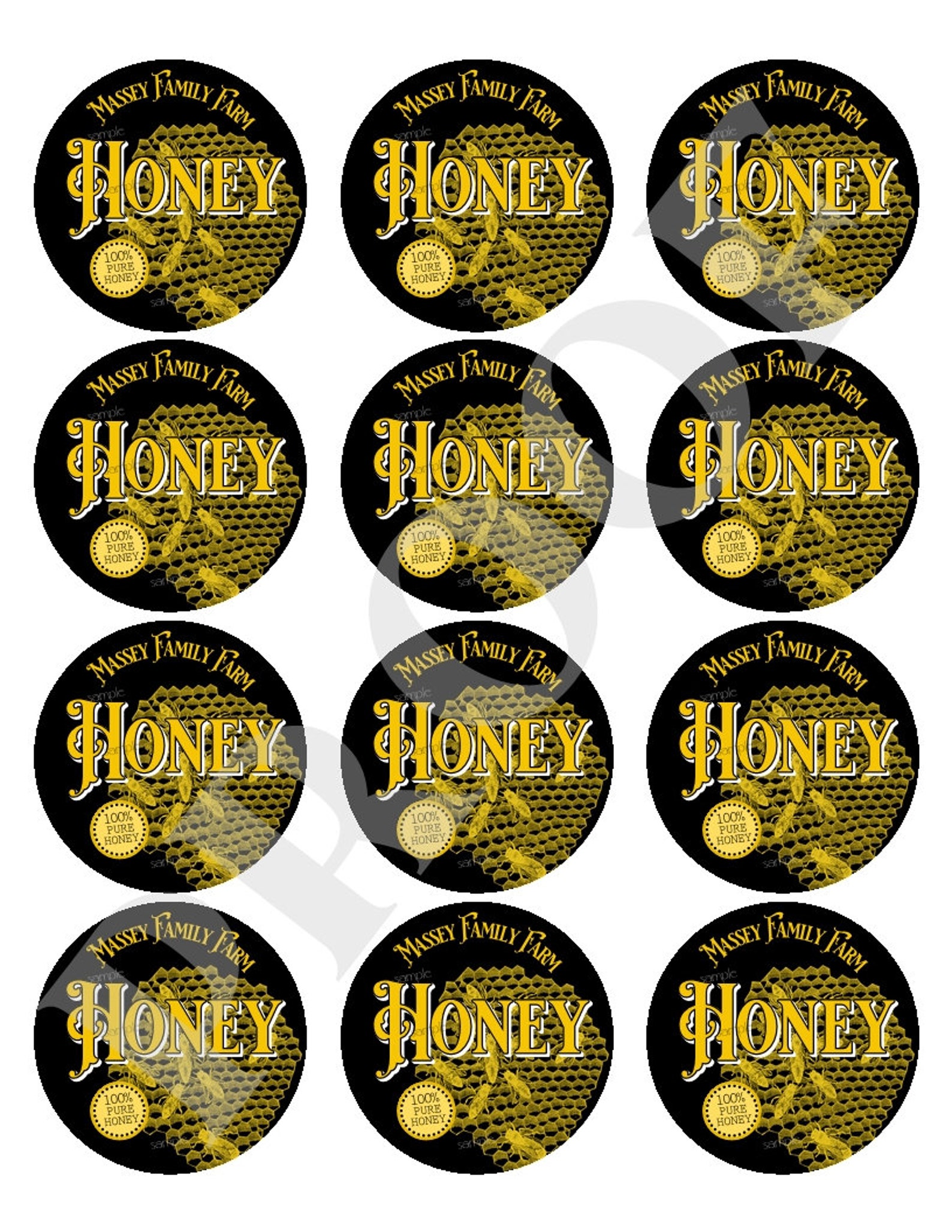 Custom Honey Jar Labels Honey Jar Stickers Labels Etsy