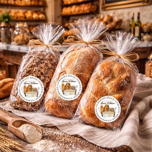 Homemade Bread Labels, Bread Baking labels, Personalized Bread labels, Artisan Bread labels, Baking Labels, From the Kitchen of image 2