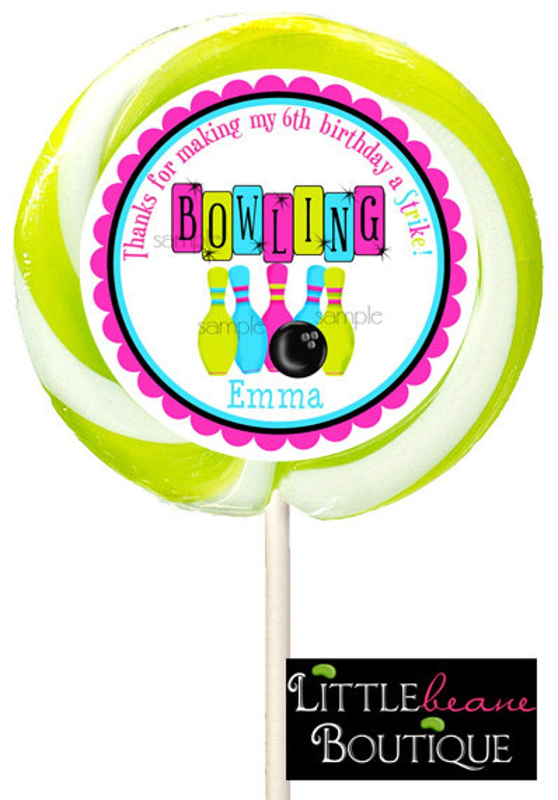Bowling Stickers Bowling Birthday Party Cosmic Bowling Etsy