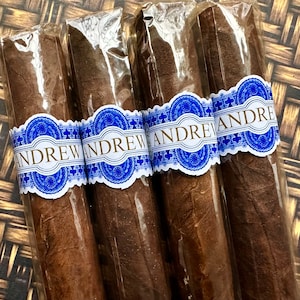 Printed Cigar Labels, Wedding Cigar Bands, Cigar Bar, Monogram Cigar Labels, Cigar Bands, Vintage style Cigar Label, custom color