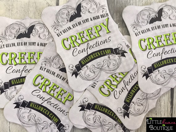 Halloween Favor Stickers,Kids halloween Stickers, Halloween labels,Personalized halloween stickers,Party favors,Halloween Party,Class treats Il_570xn