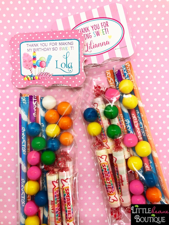 Treat Bag Toppers - Candy Birthday Favor Bags and Toppers - Birthday Party Candy Bags and Toppers - Any Design in My Shop Il_570xn