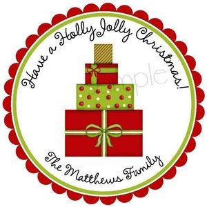 Christmas Gift Stickers Christmas Presents Holiday | Etsy