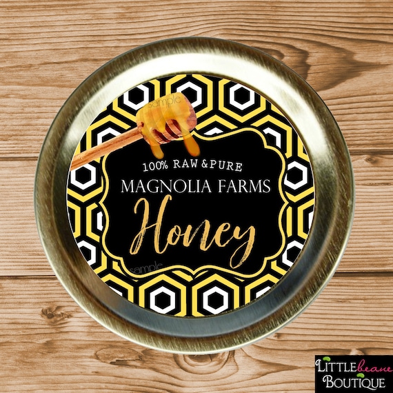 Honey Jar Labels, Honey Labels, Honey Stickers, Honeycomb labels, mason jar labels, personalized, Canning labels, Custom Jar Labels Il_570xn