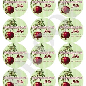 Pomegranate Labels, Canning Labels, Jelly, Jam, Preserves, Mason Jar ...