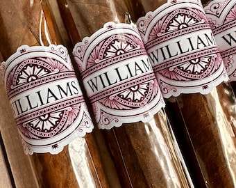 Personalized Cigar Bands, Elegant Wedding Party Favors