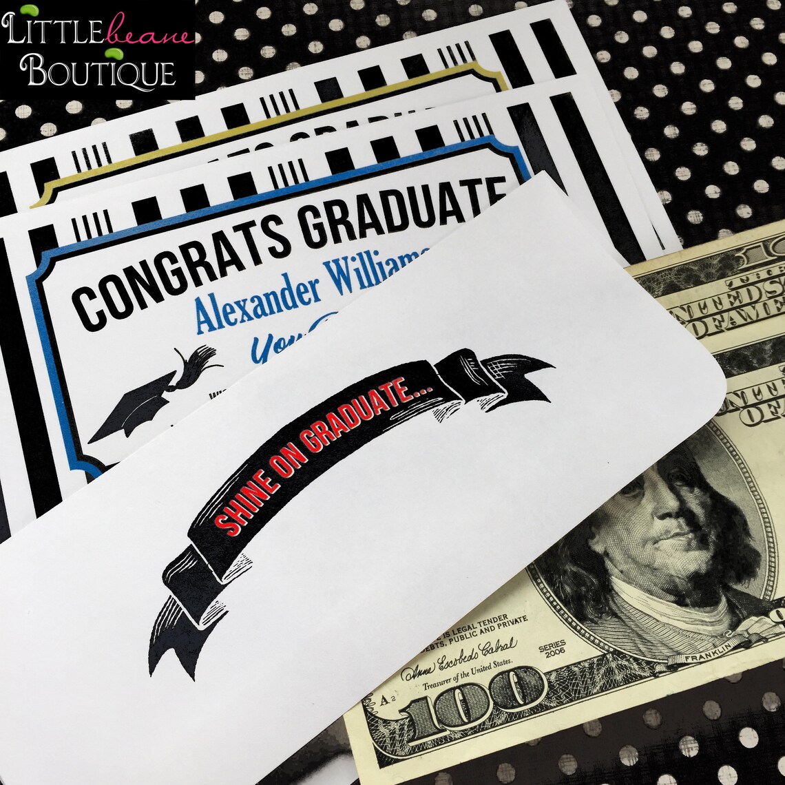 Graduation Money Envelopes Graduation Money Gift High School Etsy