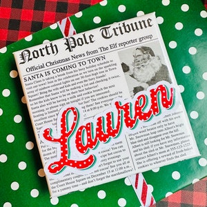 Kids Christmas Gift Labels, Special Delivery from santa Stickers, Kids Santa Labels, Personalized Name Christmas Labels, From Santa label