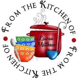 Soup Stickers, Soup Labels, Kitchen stickers, cooking, labels, seals, Favor,  Set of 12 stickers