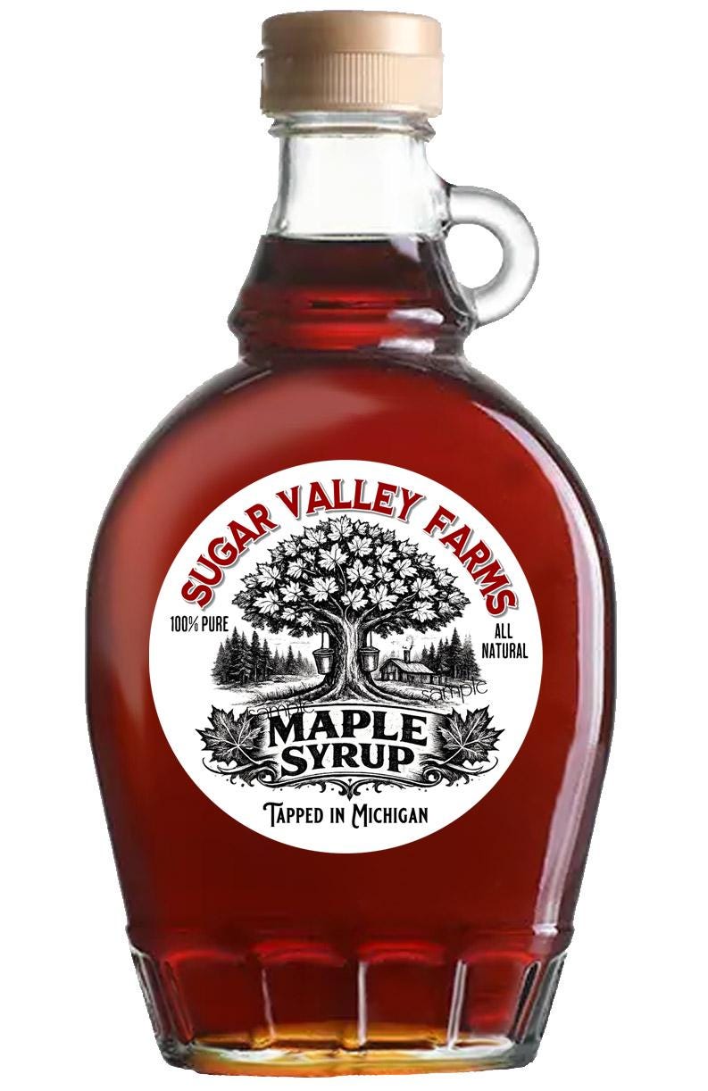 Syrup Ip Labels Maple Syrup Labels, Customized Labels, Syrup Stickers, Maple Syrup ...