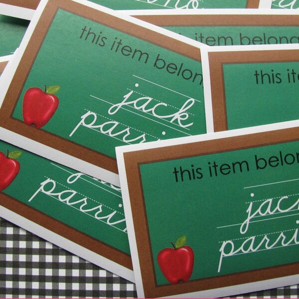Printable Back to School Stickers, DIY, Labels,Applie, Chalkboard, Teacher, children, school, suppies