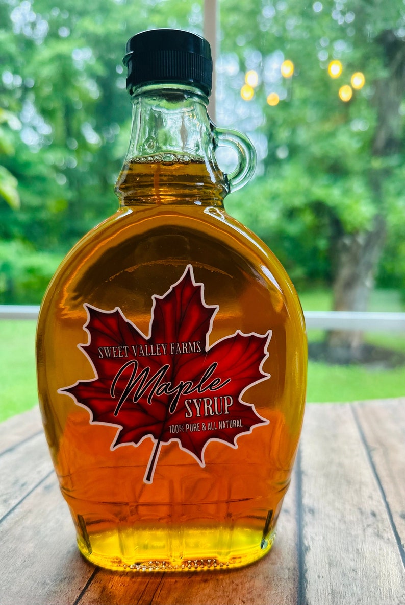 Maple Syrup Labels, Maple Leaf Labels, Syrup Stickers, Maple Syrup Bottle Labels, Canning labels, Maple Tree Tapping Syrup Labels, die cut image 1