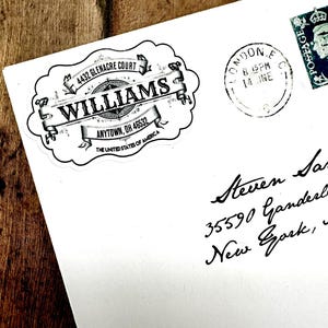 Heritage Style Return Address Labels, Vintage Style Mail Post Labels, Retro Address labels, Envelope Labels, Apothecary style Label