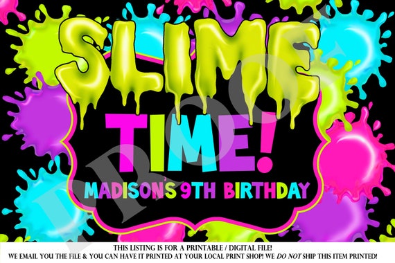 Slime Birthday Party Theme Slime Bash Slime Party Decor Slime Theme Slime  Party Favors Slime Theme Decor Slime Party INDIVIDUAL -  Norway