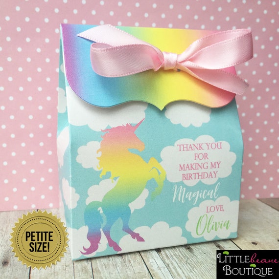 Unicorn Party Qty 10 Unicorn Favors Unicorn Party Favors Favor Boxes Unicorn Favor Boxes Girl Birthday Favor Boxes Kids Favor Boxes