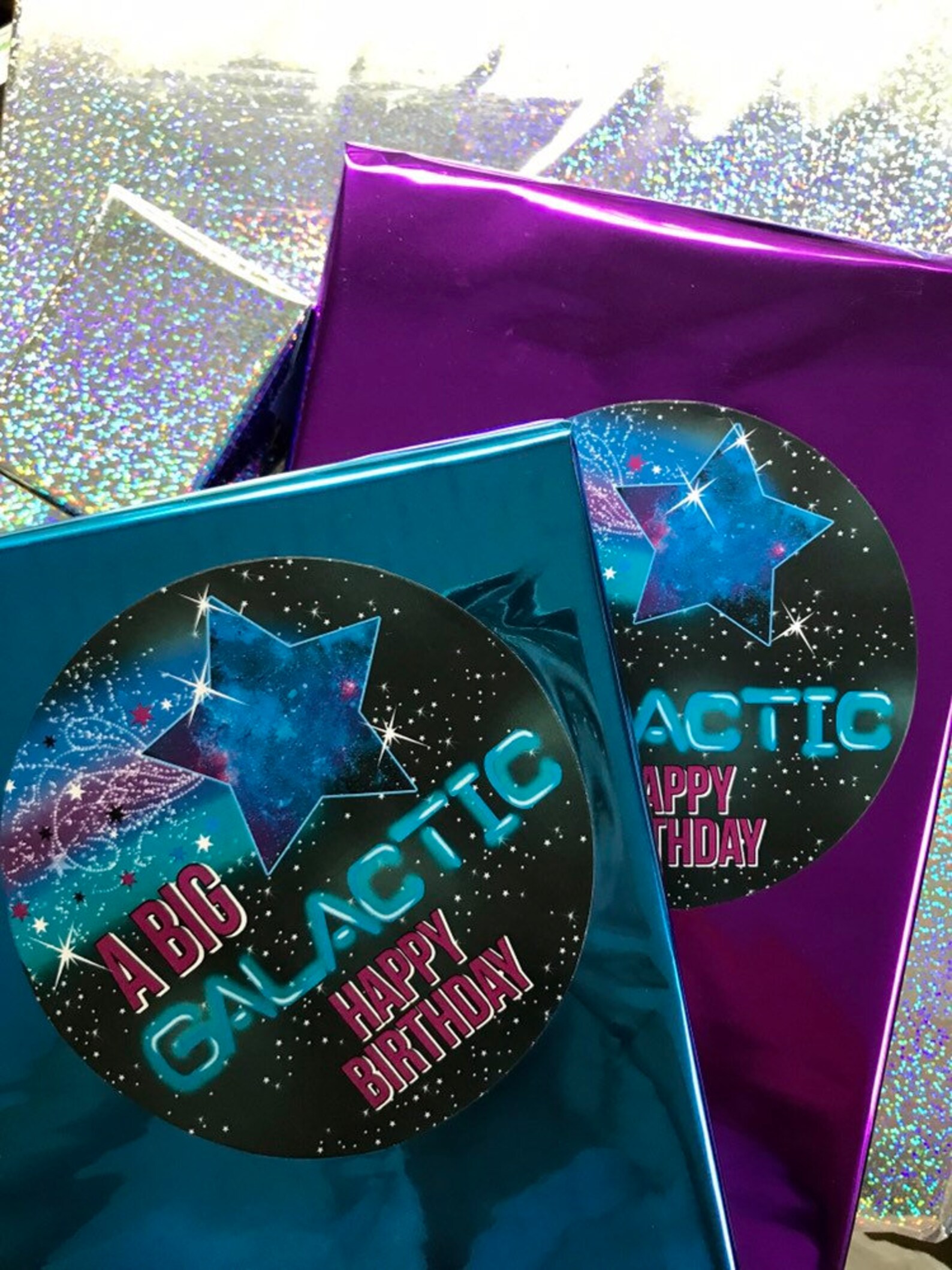 Galaxy Stickers Galaxy Party Galaxy Birthday Party Supplies Etsy