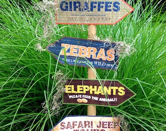 Printable Jungle Signs, DIY, African Safari party signs, jungle party, Zoo banner, Safari birthday party, Safari party Decorations