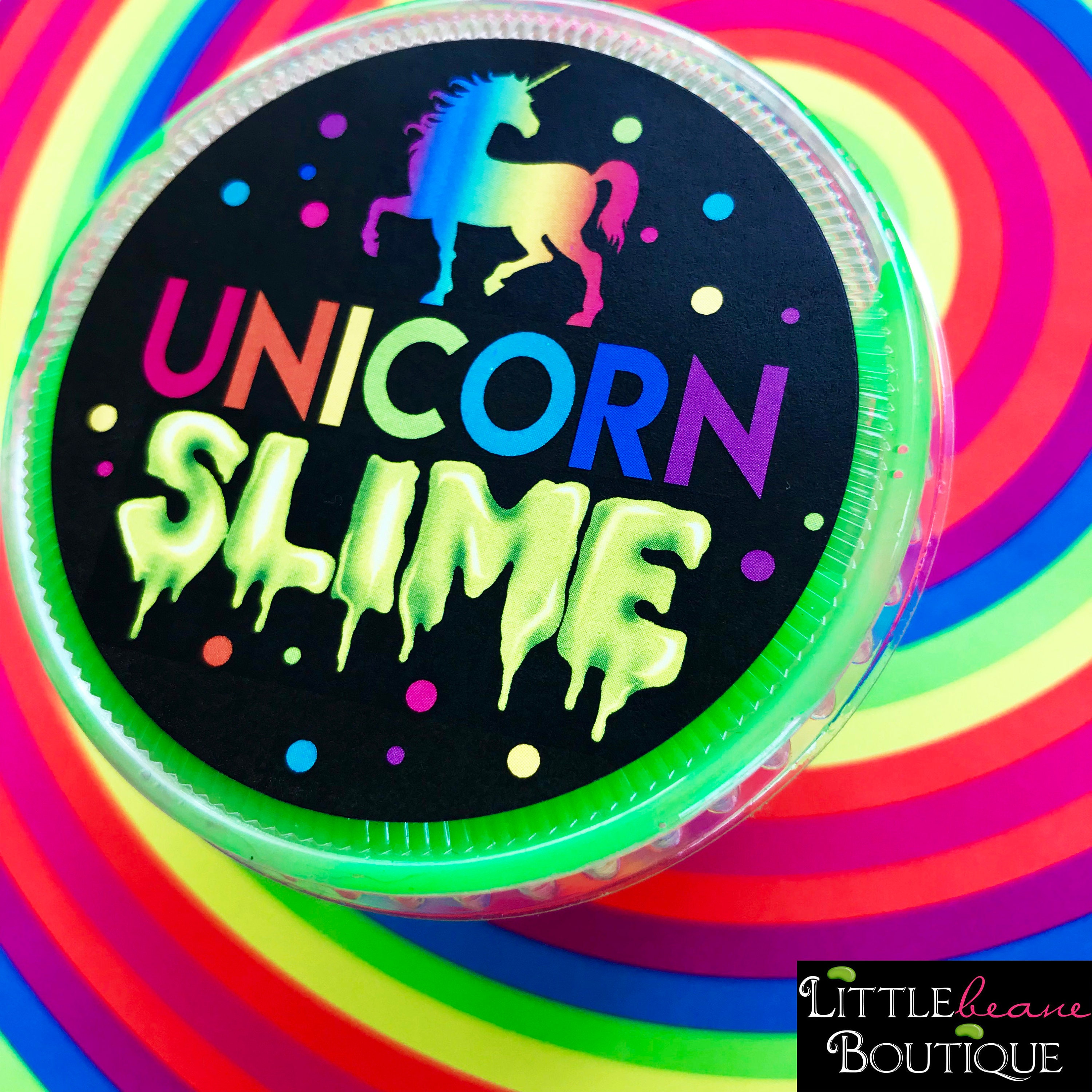 Slime Stickers Unicorn Slime Labels Rainbow Unicorn Slime Etsy
