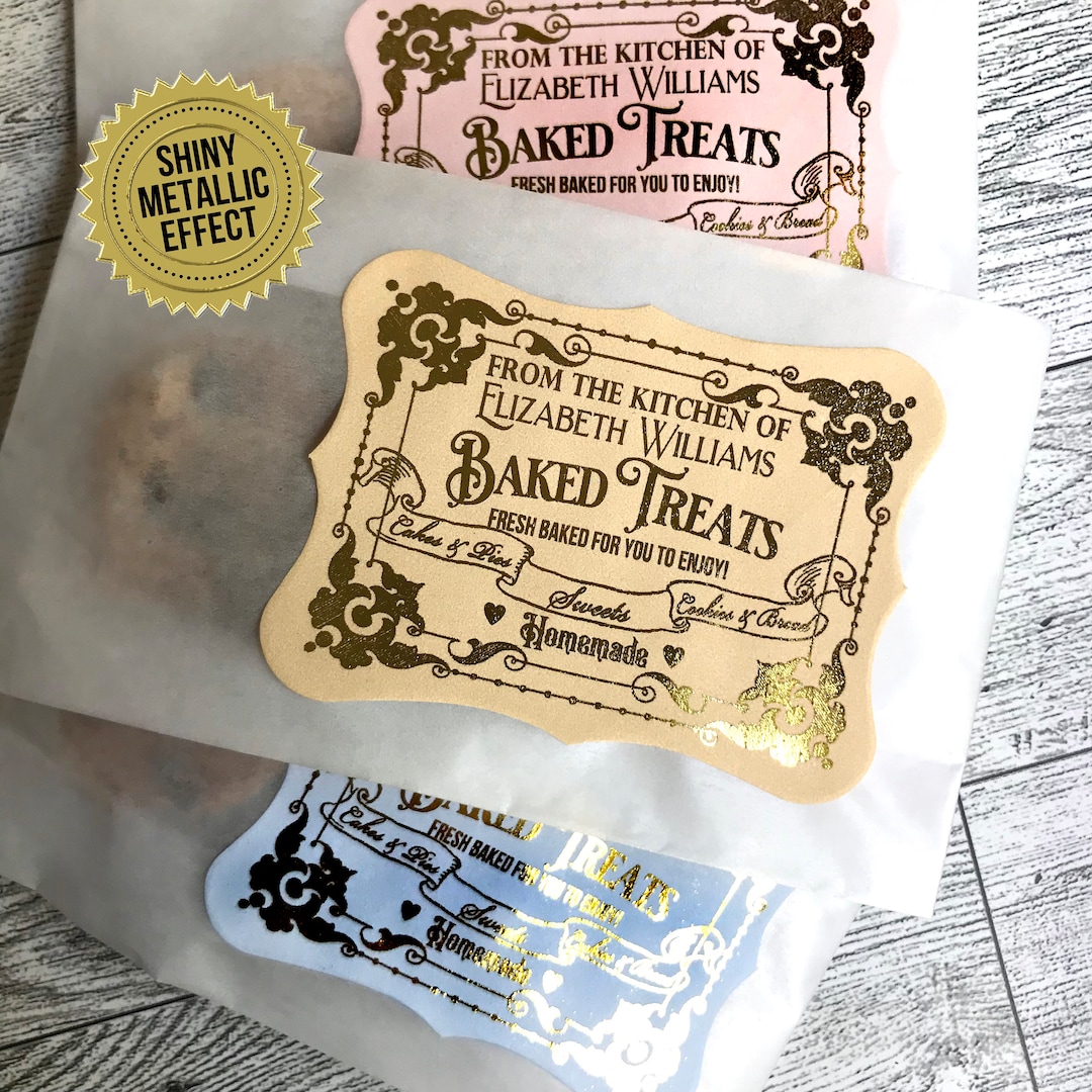 Baking Stickers - Baking Labels - Personalized Baking Stickers - Fancy ...
