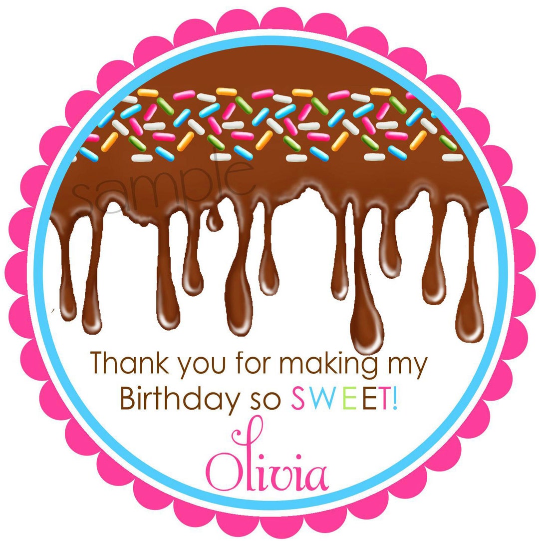 Chocolate Candy Stickers, Chocolate, Ooey Gooey Chocolate, Spinkles