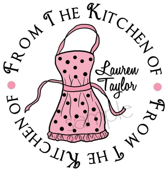 Kitchen Stickers, Cooking Apron, Kitchen, Baking, Labels, Tags, Seals, Hostess, Housewarming, Wedding, Set of 12 Il_570xn