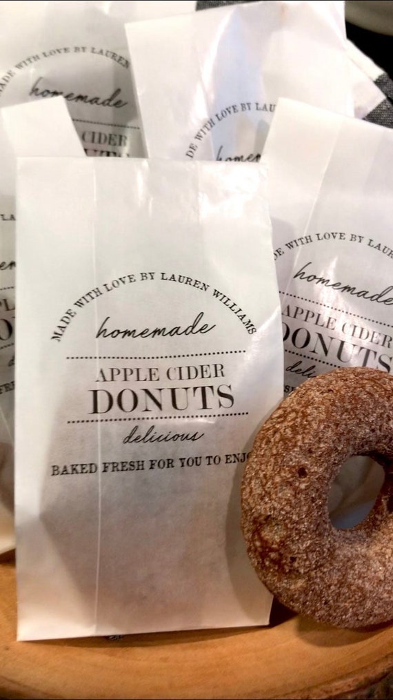 Farmhouse bakery bags - Small Glassine bags - Homemade Donut bags - Cookie bags - Candy bags - Homemade Cookie bags - treat bags Il_570xn