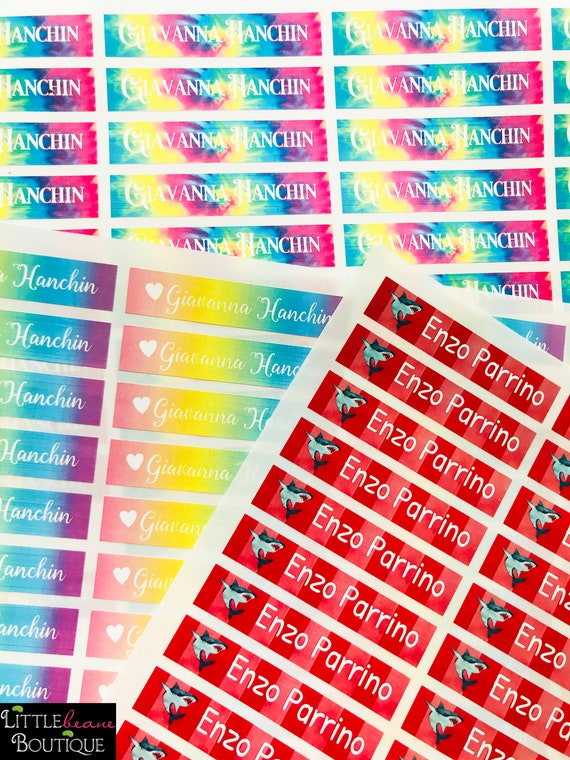 Waterproof Back to School labels, Back to school stickers, Pencil labels , Kids School Supplies labels, Teacher labels, school labels Il_570xn