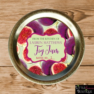 Fig Jam Canning Labels, Fig canning labels, Fig Preserves, mason jar labels, personalized, Fruit labels, Kitchen stickers, baking labels