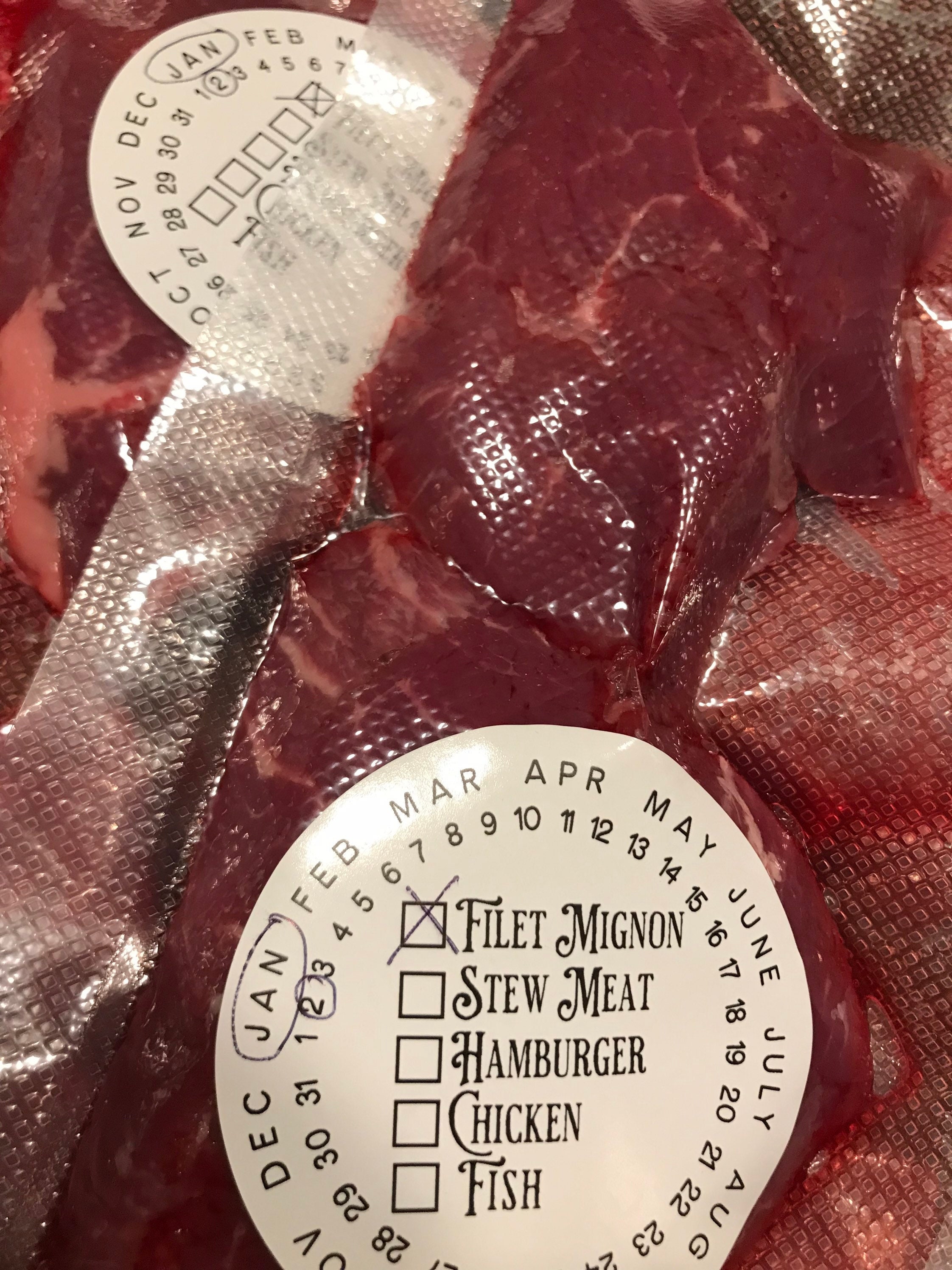 WATERPROOF Freezer Labels - Meat labels -  Freezer Food Labels - Free Packaging labels -  meat packaging Stickers