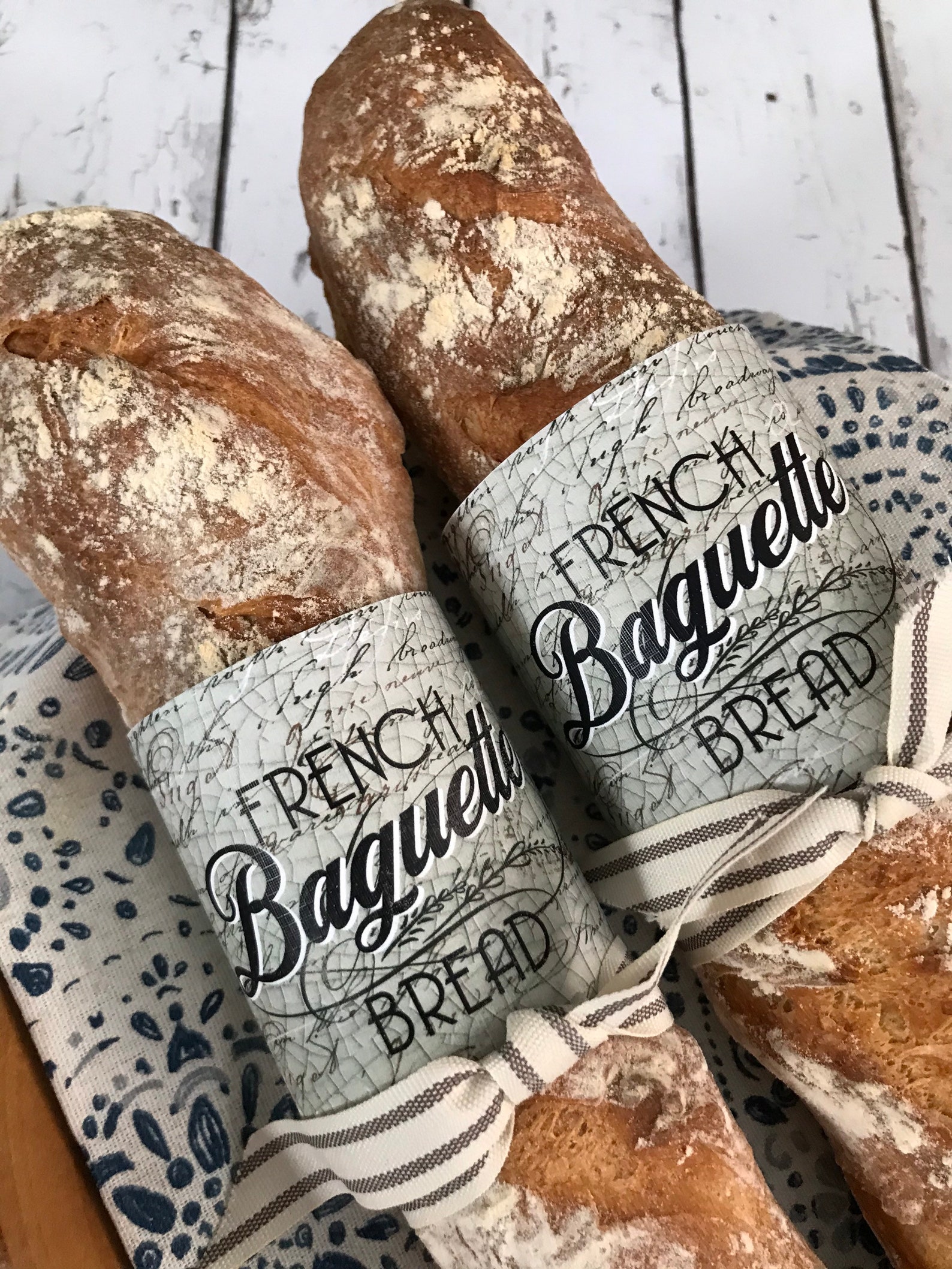 Printable Bread Labels Printable Baguette Bread Wraps DIY Etsy España