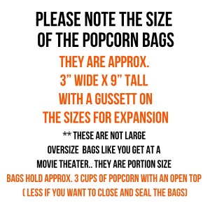 Halloween Popcorn Bags, Halloween Favors, Vintage Halloween Treat bags, Retro Trick or Treat bags,Personalized Popcorn bags, Halloween party image 2