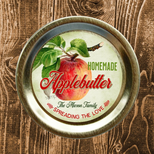 Applesauce Labels, Apple Butter labels, Apple Jelly Labels, Jam Jar Labels, Preserves, mason jar labels, personalized Fruit labels