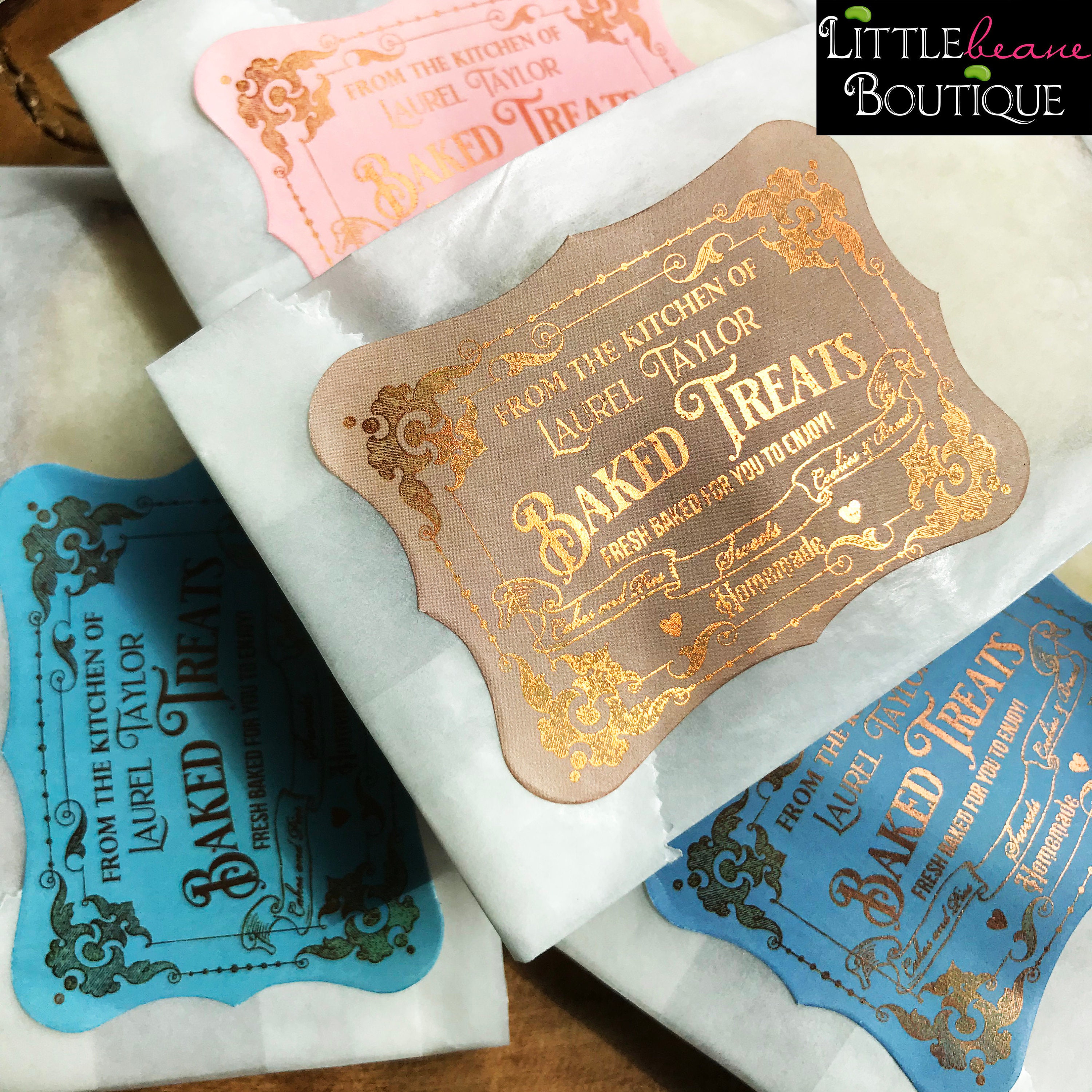 Baking Stickers Baking Labels Personalized Baking Stickers Etsy