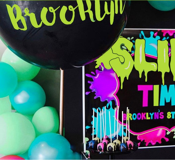 Printable Slime Poster, DIY, 24 X 36 Size Backdrop Sign, Slime Party, Slime  Birthday Party, Slime Time Banner , Slime Party Decorations 