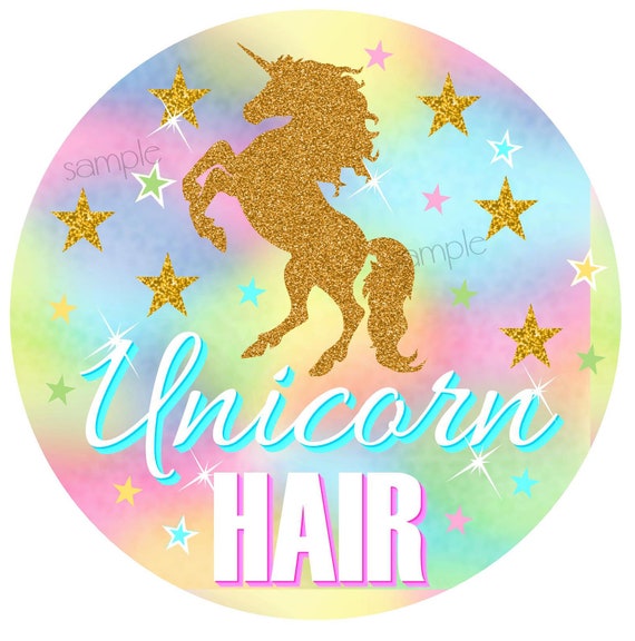Unicorn Stickers, Unicorn Birthday party, Unicorn Labels, Unicorn Hair, Personalizaed stickers, Rainbow Unicorn, unicorn favors Il_570xn